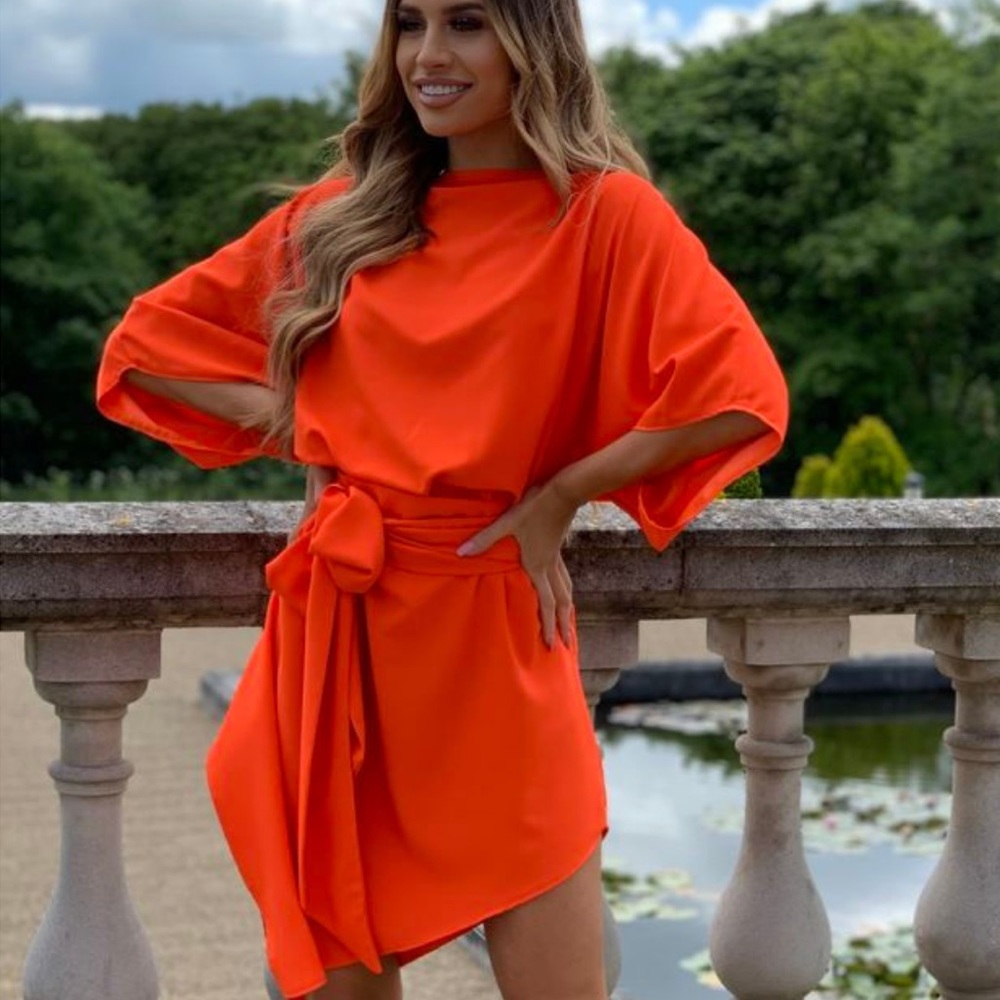 IRO Flouncy Coral Layer Dress